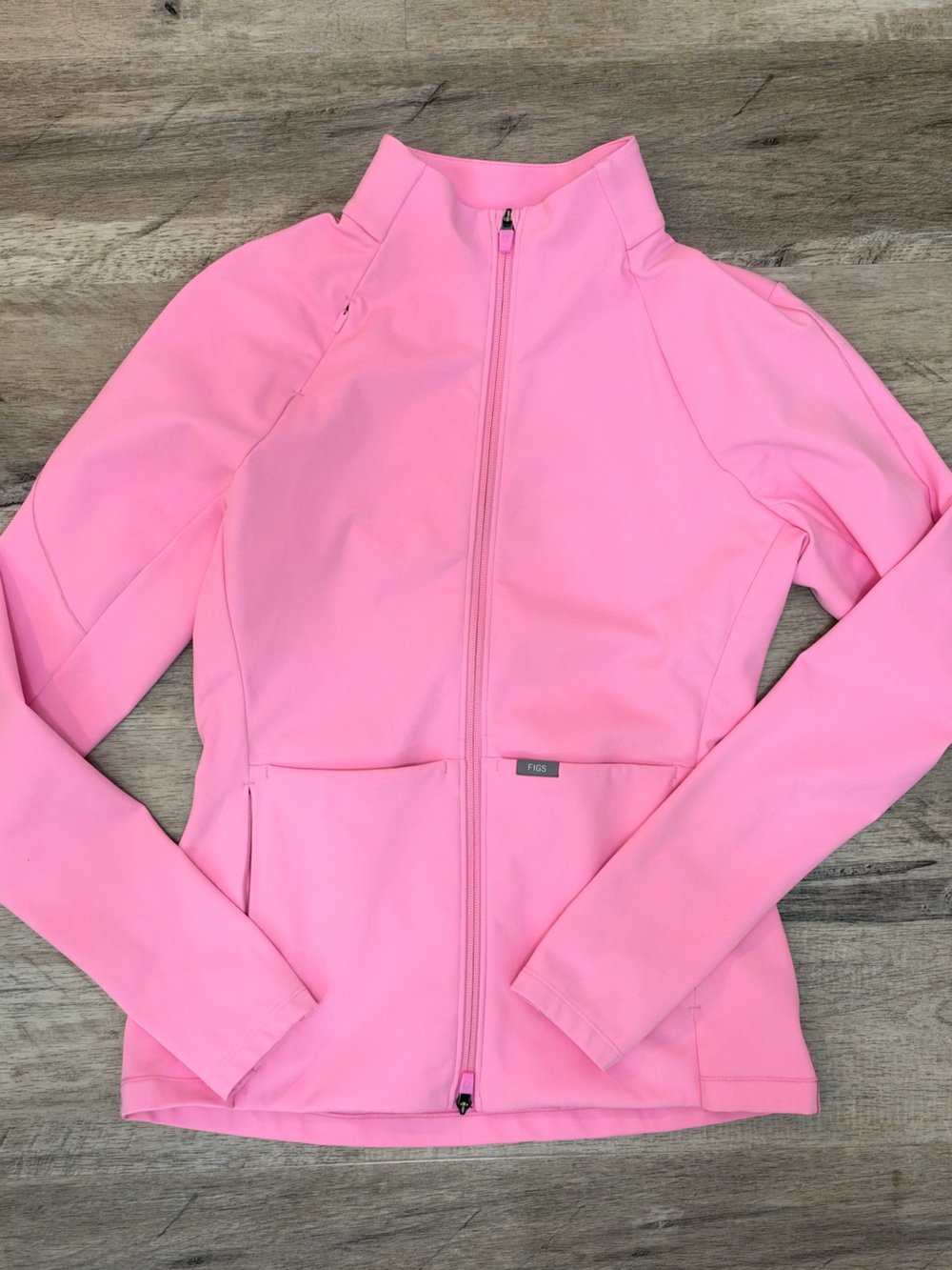 Figs Sunrise Pink Scrub Jacket